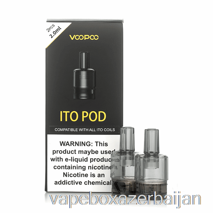 Vape Box Azerbaijan VOOPOO ITO Replacement Pods 2mL ITO Pods